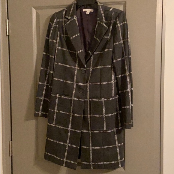 Jackets & Blazers - NWOT Grey and white coat
